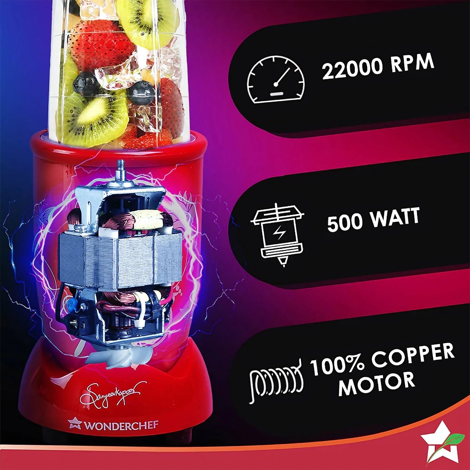 Wonderchef  CKM 63152746Nutri - Blend Red _5