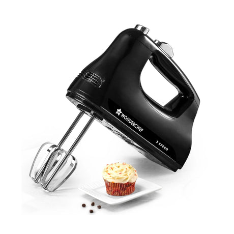 Wonderchef Essenza Hand Mixer 300 Watts - Black_Front View