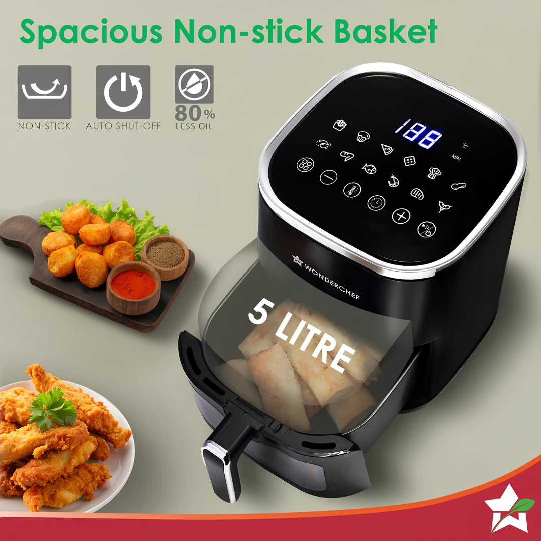 Wonderchef Evita 5 Ltr Air Fryer – Black_10