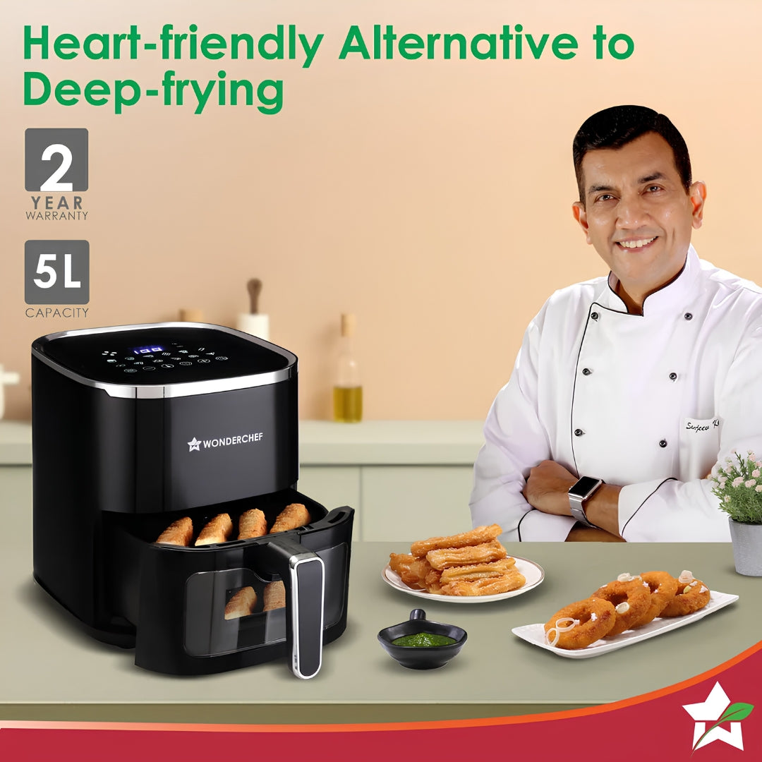 Wonderchef Evita 5 Ltr Air Fryer – Black_3
