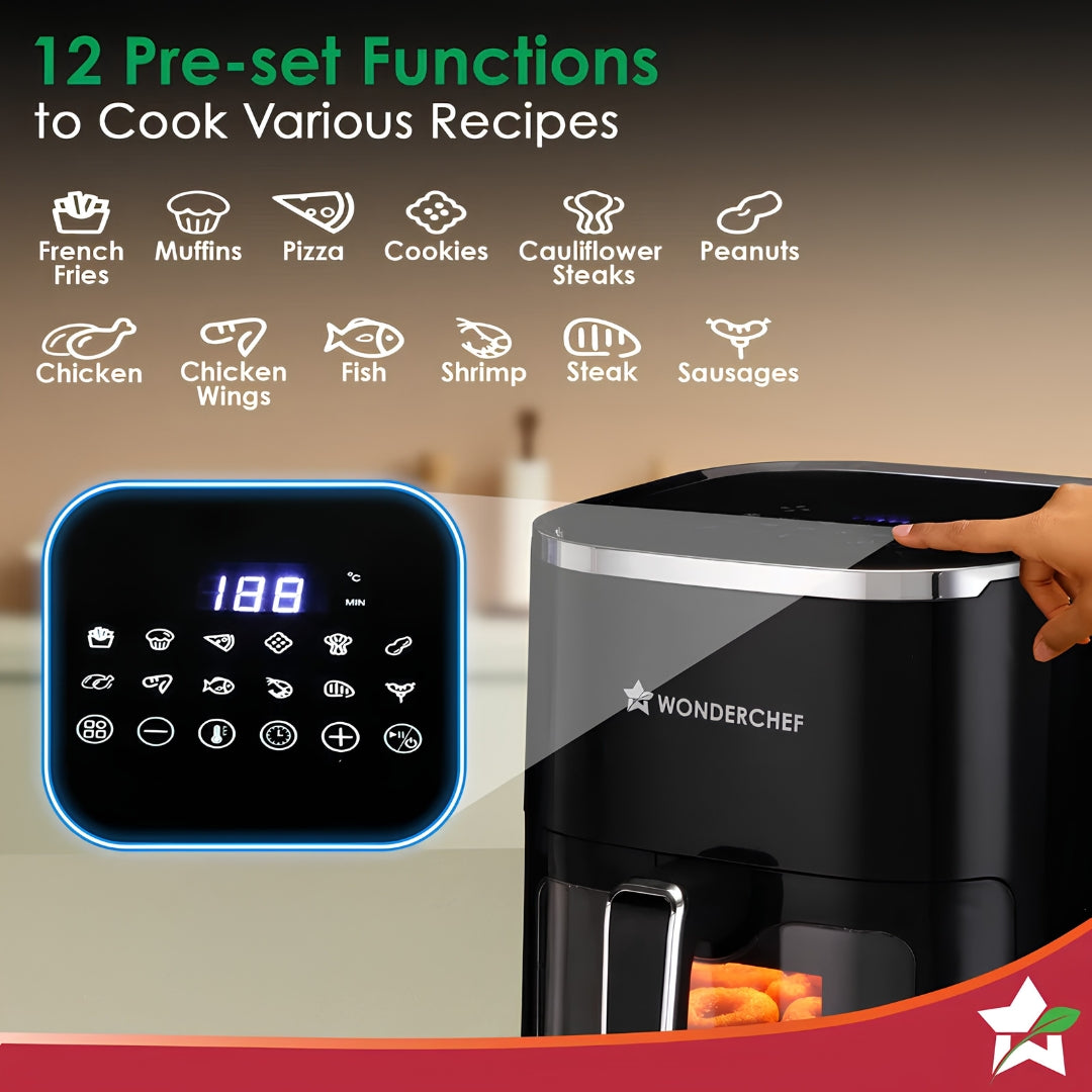 Wonderchef Evita 5 Ltr Air Fryer – Black_6