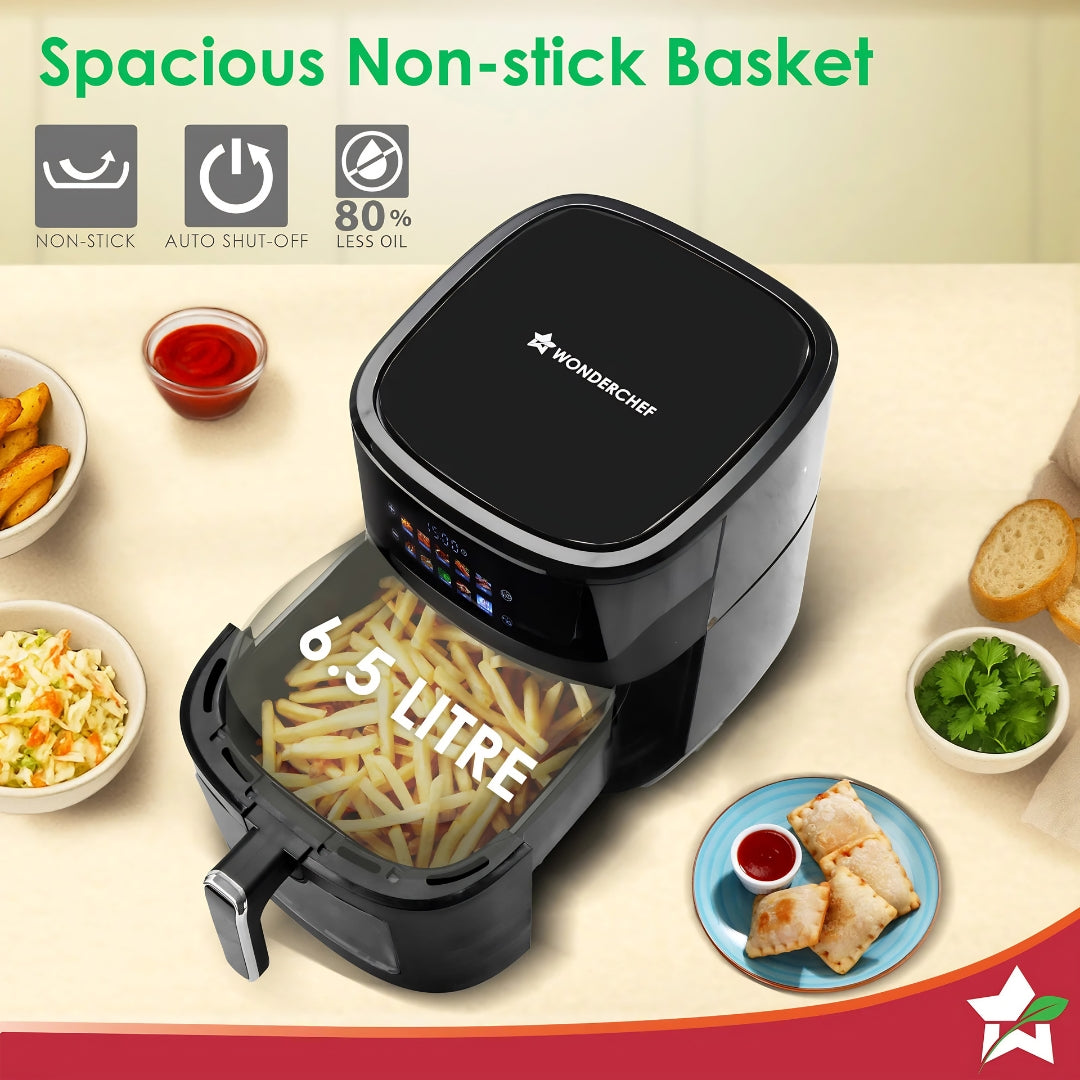 Wonderchef Evita 6.5 Ltr Air Fryer – Black_10