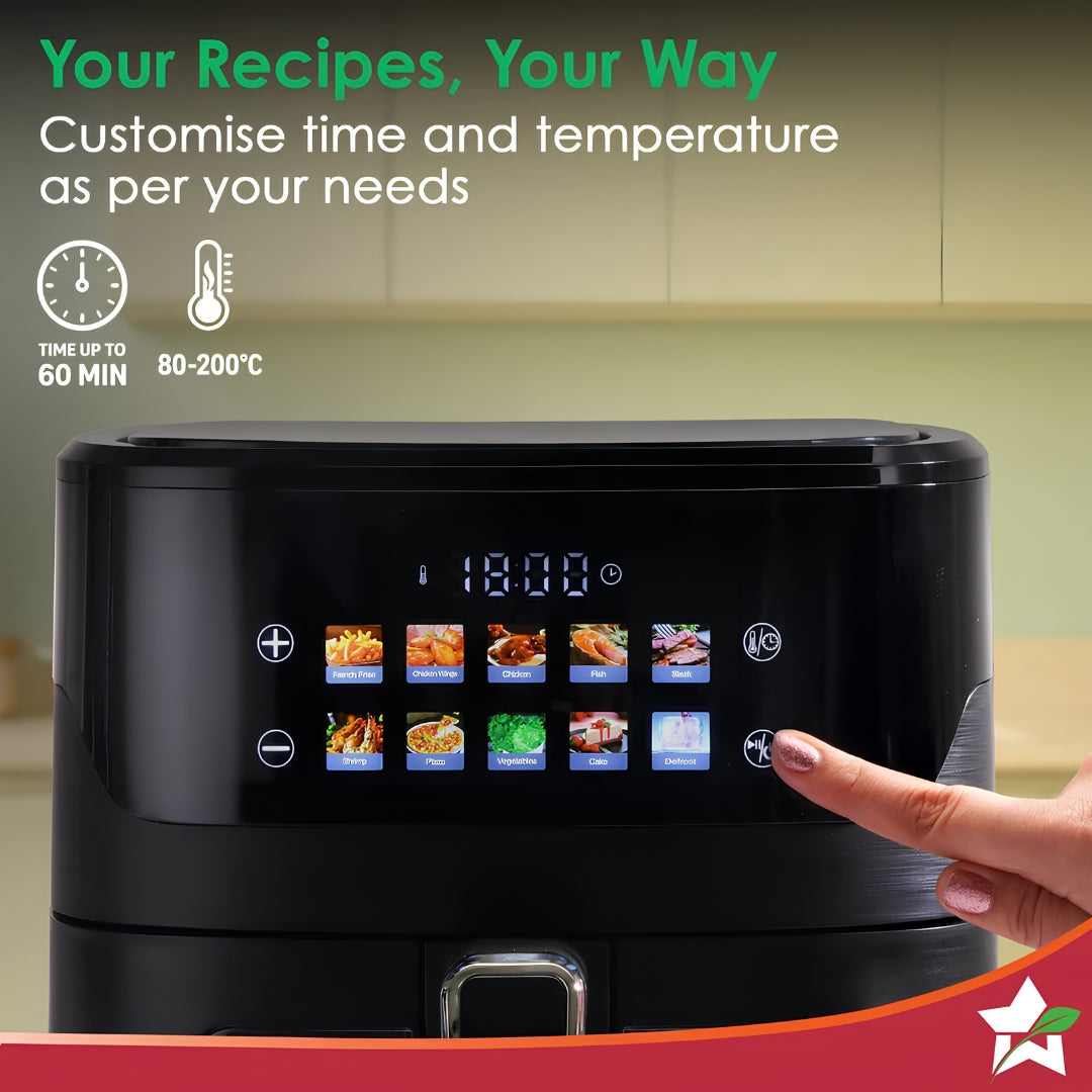 Wonderchef Evita 6.5 Ltr Air Fryer – Black_4