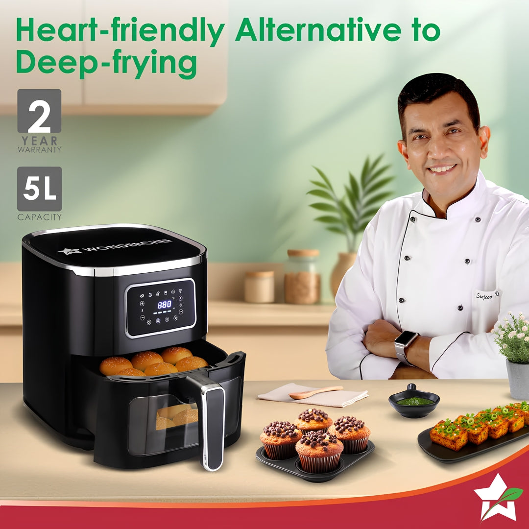 Wonderchef Platinum Plus Digital Air Fryer 5 L - Black_3