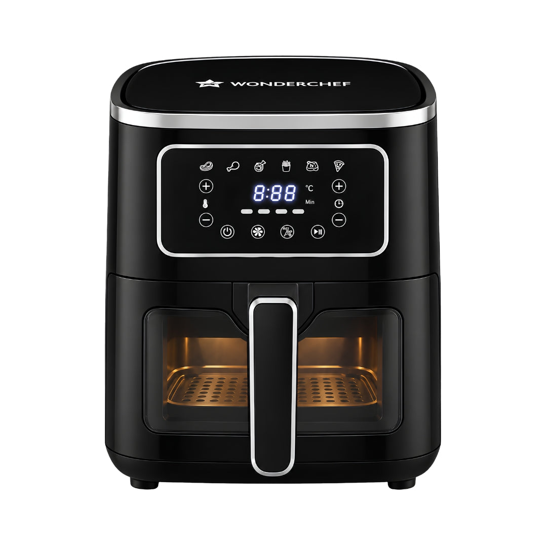 Wonderchef Platinum Plus Digital Air Fryer 5 L - Black_Front view