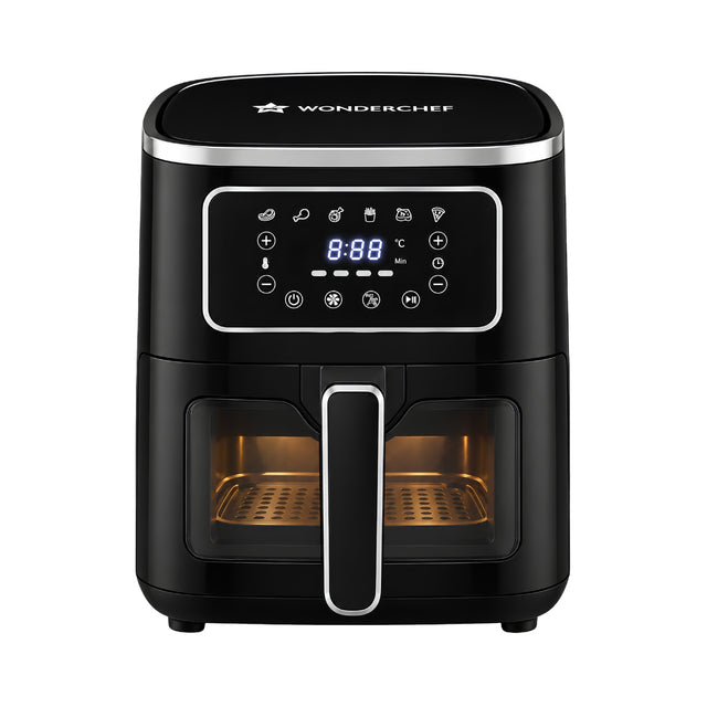 Wonderchef Platinum Plus Digital Air Fryer 5 L - Black_Front view