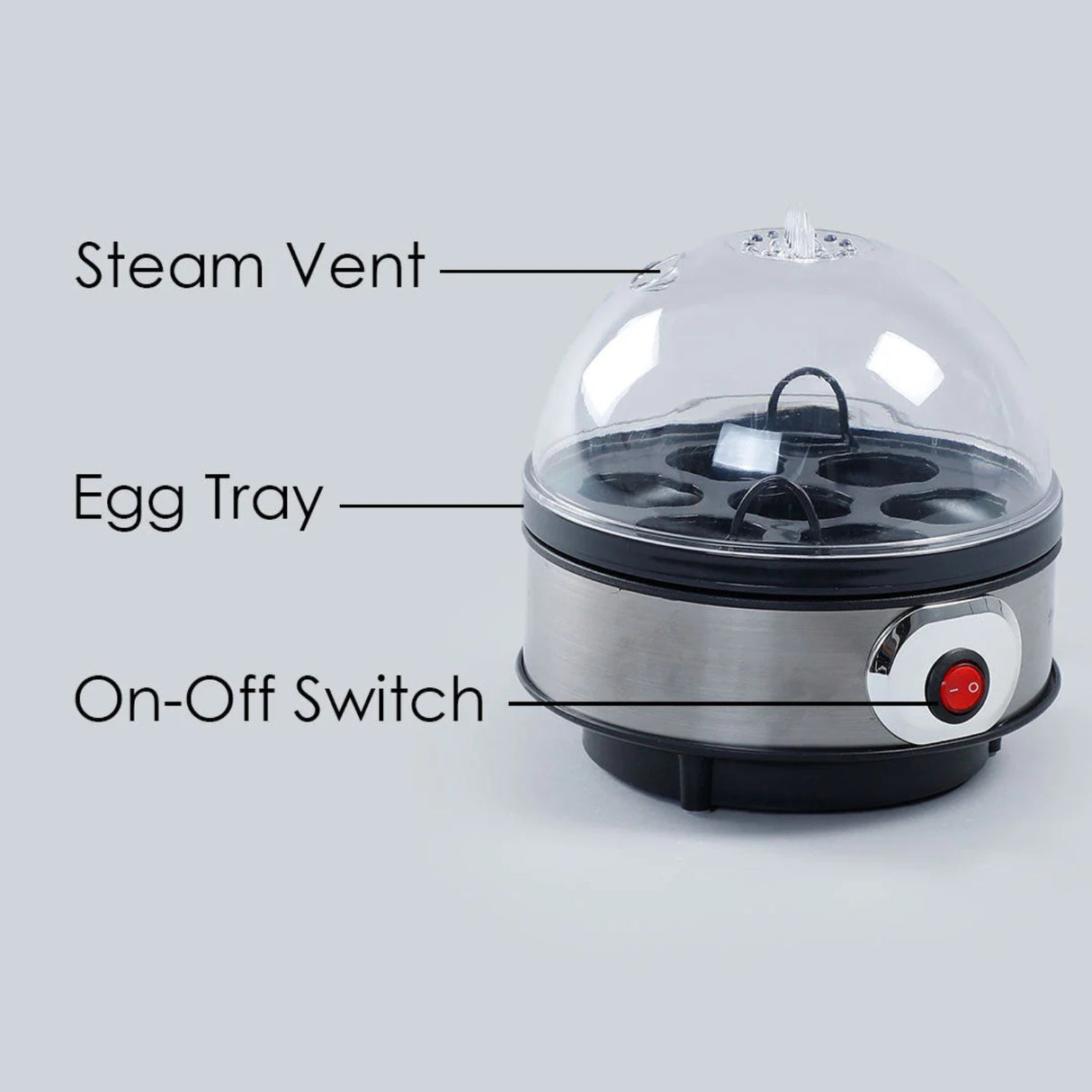 Wonderchef Poachers Egg boiler 7 Eggs - Silver_4