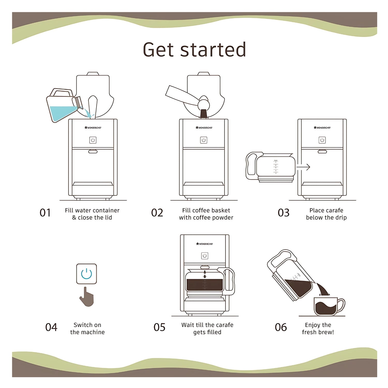 Wonderchef Regalia Brew Pronto Coffee Machine 750 ml - Black_3