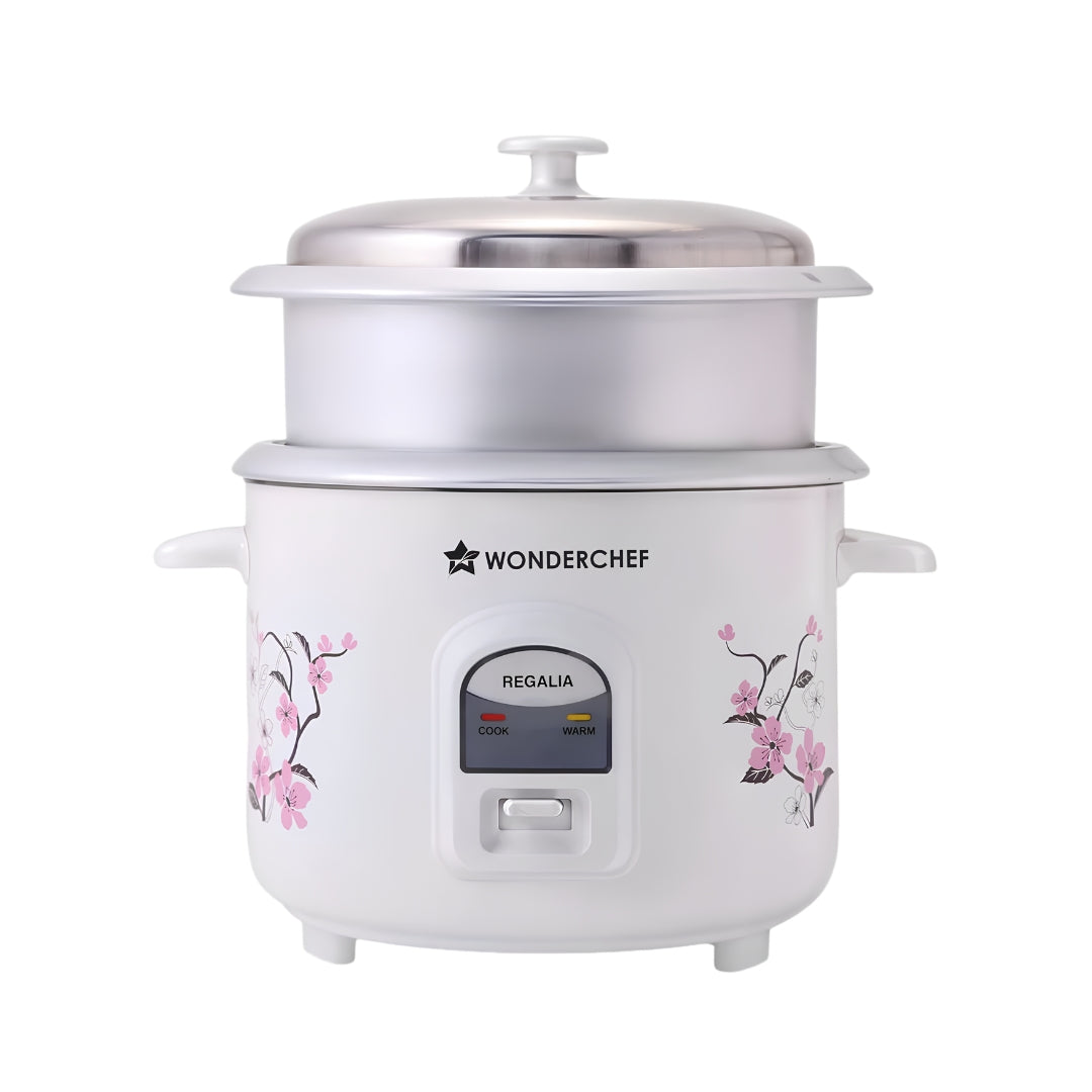 Wonderchef Regalia Electric Rice Cooker 1.8 L - White_Front View