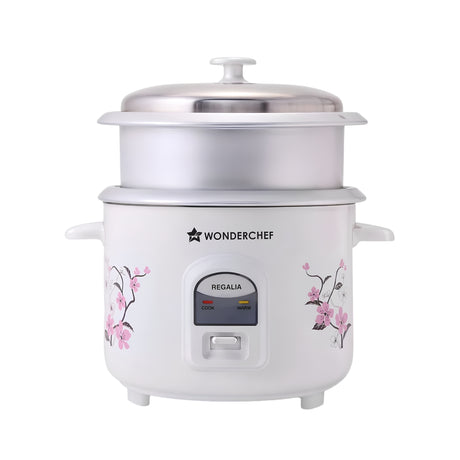 Wonderchef Regalia Electric Rice Cooker 1.8 L - White_Front View