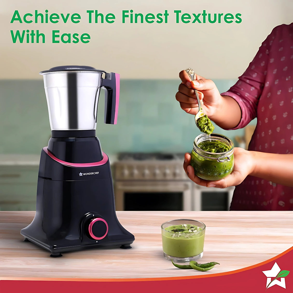 Wonderchef Select MG-750 Mixer Grinder 750 Watts – Black_4