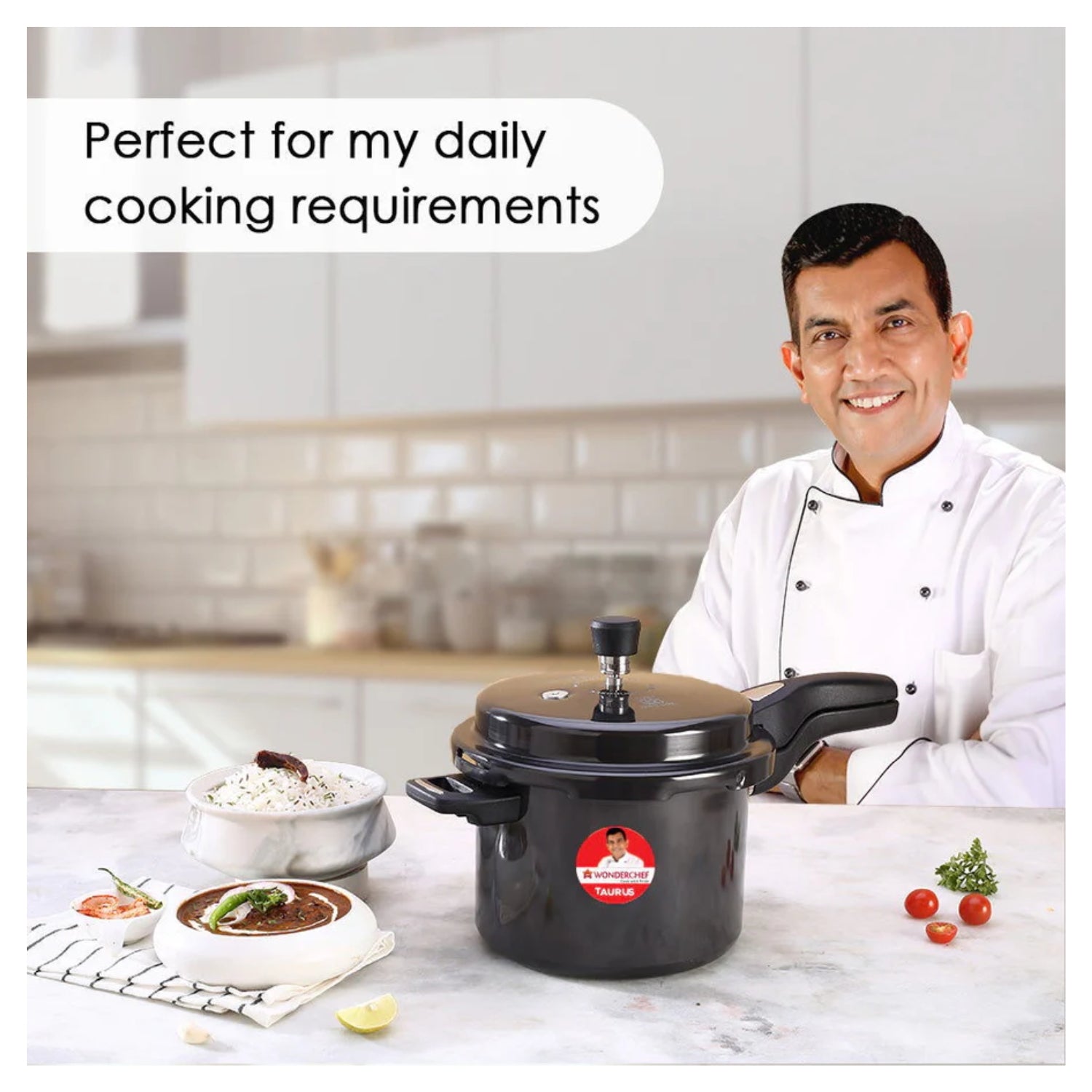 Wonderchef Taurus Hard Anodised Pressure Cooker 5 L - Black_3