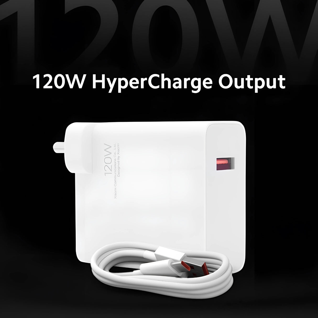 Xiaomi 120W Hyper Charger with Type-C Cable - White
