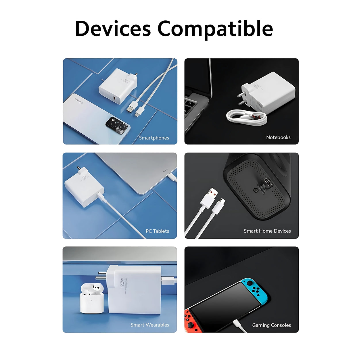 Xiaomi 120W Hyper Charger with Type-C Cable - White