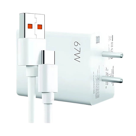 
Xiaomi Sonic Charge 3.067W Charger Combo with USB Type-C Cable-White_Front 1