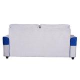 York Comfort Fabric Sofa (3+1+1-Seater) - Light Grey