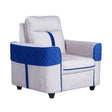 York Comfort Fabric Sofa 1-Seater - Light Grey_1