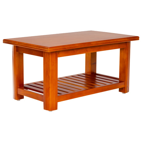 Yuba Pro Wooden Coffee Table - Teak Finish