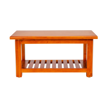 Yuba Wooden Coffee Table - Teak Finish_2