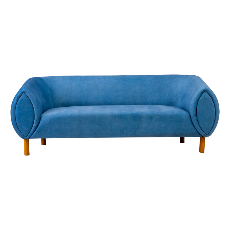 Zurich Pro Modern Fabric Sofa 3 Seater - Blue