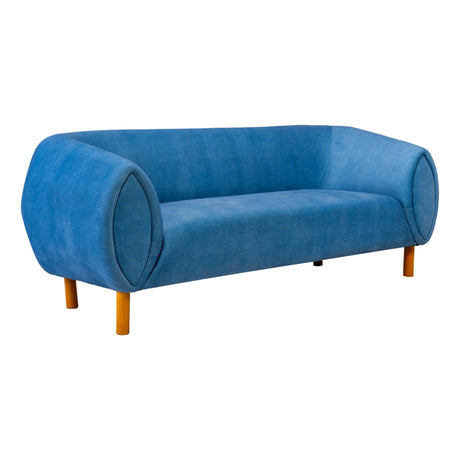 Zurich Pro Modern Fabric Sofa 3 Seater - Blue