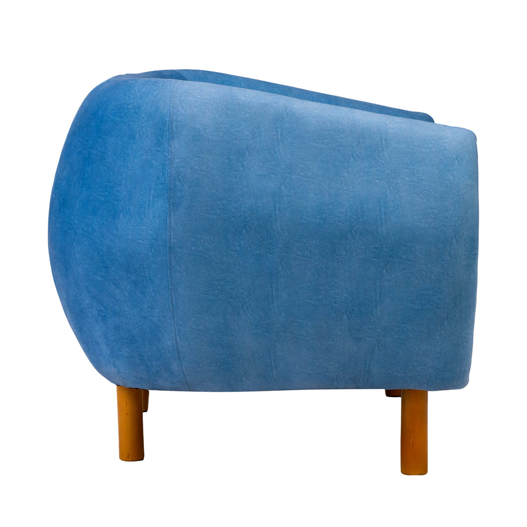 Zurich Modern Fabric Sofa 1-Seater - Blue_3