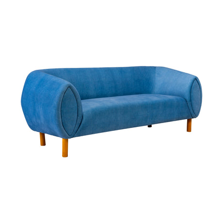 Zurich Pro Modern Fabric Sofa Set (3+1+1-Seater) - Blue_2