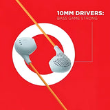 boAt Bassheads 104 Wired Earphones – HD Sound Powerful Bass In-Line Mic Tangle-Free Cable Ergonomic Fit White