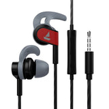 boAt Bassheads 242 Wired Earphones - HD Sound IPX4 Sweat Resistance Secure Fit Active Black