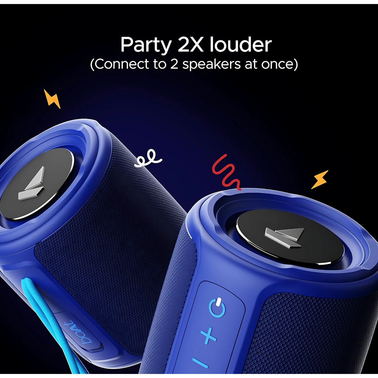 Boat Stone 352 Portable Bluetooth Speaker 10W RMS - Vibing Blue